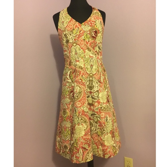 Ann Taylor Dresses & Skirts - Floral Halter Fit & Flare Dress